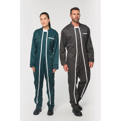 Overall with double zip